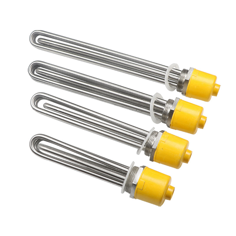 Calentador tubular con brida