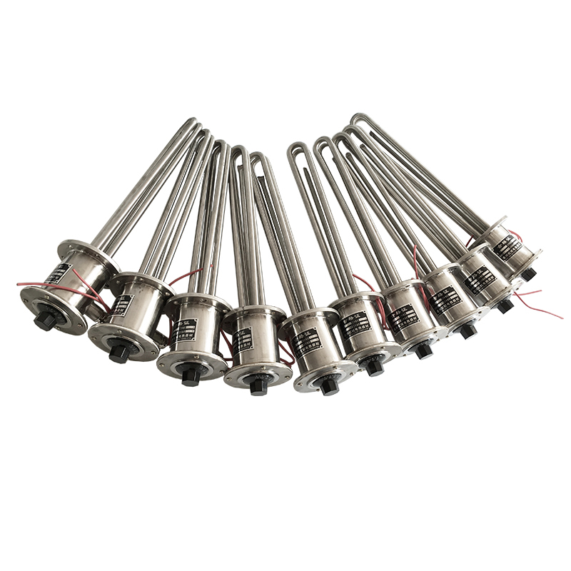 Calentador tubular con brida