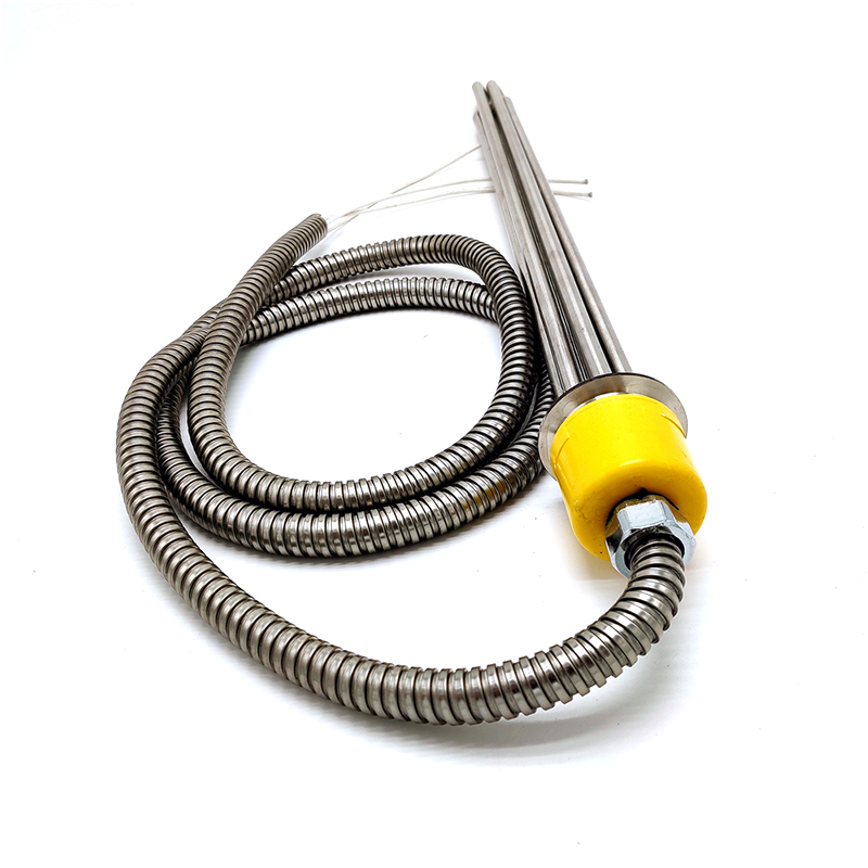 Calentador tubular con brida