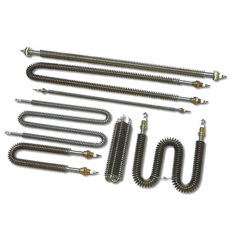 Calentador tubular con aletas Calentador tubular con aletas