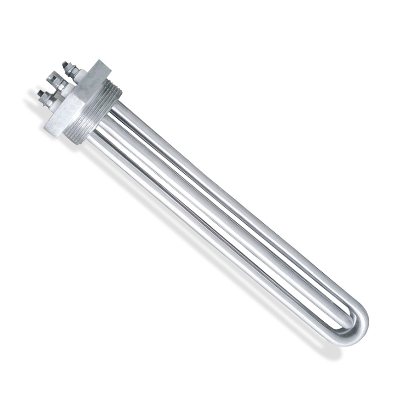 Calentador tubular con brida