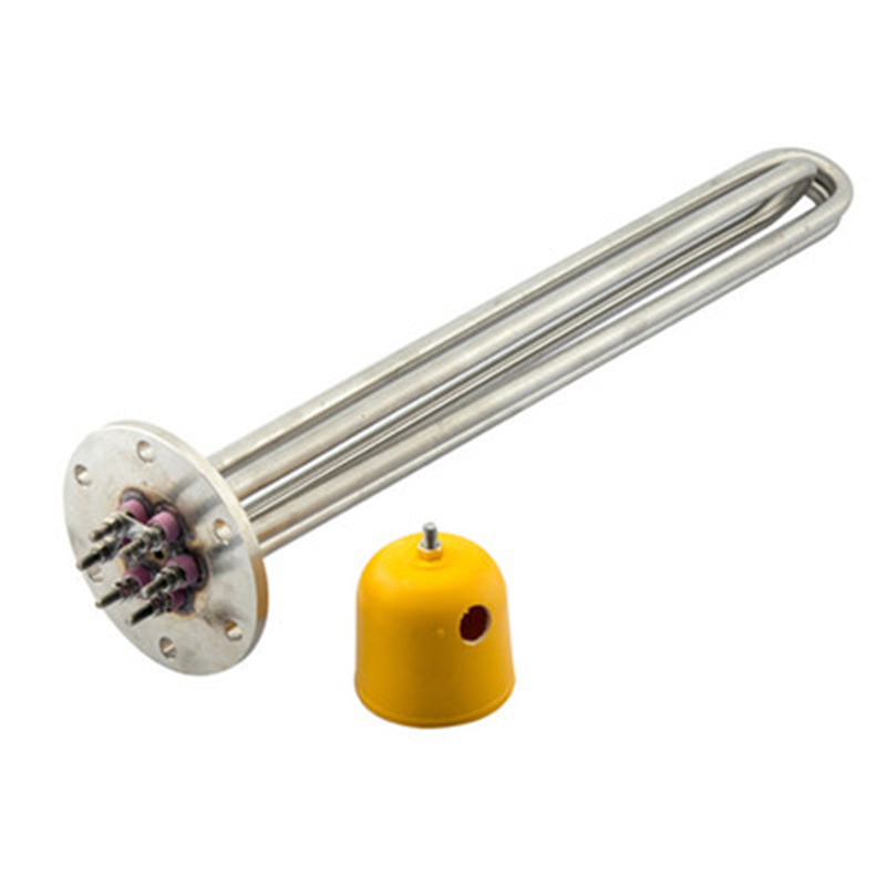 Calentador tubular con brida